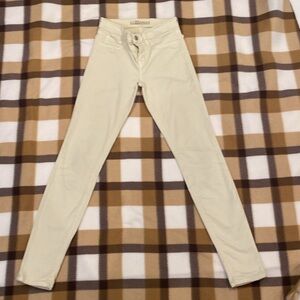 J.Brand lemon cust, off white, pants,jeans, size 24